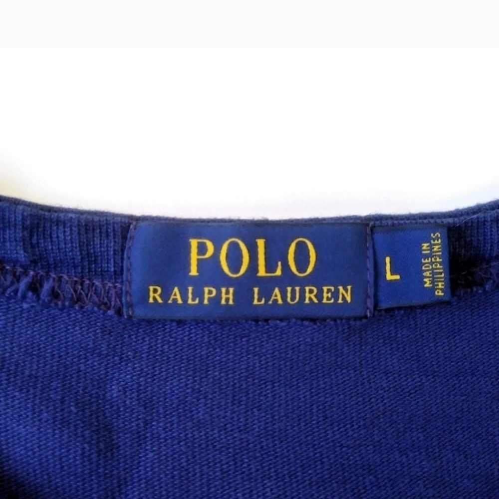Ralph Lauren Polo 'Bulldog' Crewneck Rugby Varsity Shirt - Picture 8 of 9